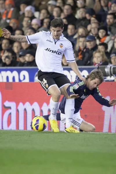 Barragan  and Coentrao — Stock Photo, Image