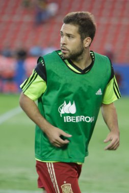 Jordi maçtan önce ısınma alba