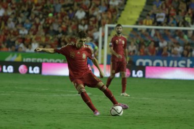 Münir el haddadi bir top ile yaptığı ilk-İspanya için ileri