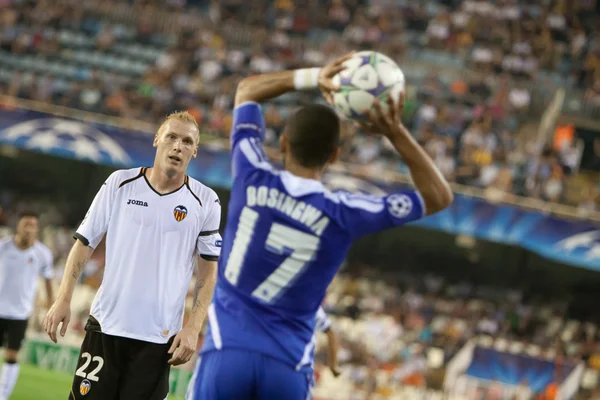 Bosingwa and Mathieu in action — Stock Photo, Image