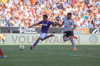 RCD espanyol oyuncu eylemi lucas ve valencia oyuncu otamendi