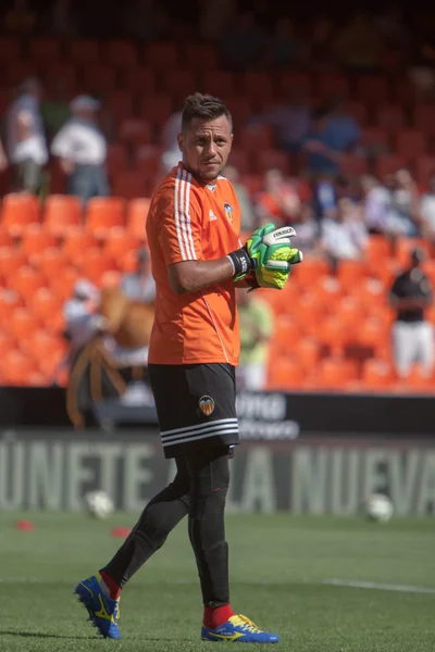 Diego Alves durante o jogo — Fotografia de Stock