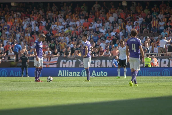 Spelers klaar voor de aftrap — Stockfoto