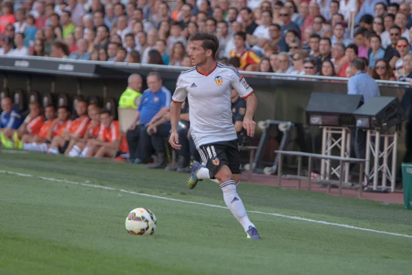 Valencia player Piatti in action — Stock Photo, Image