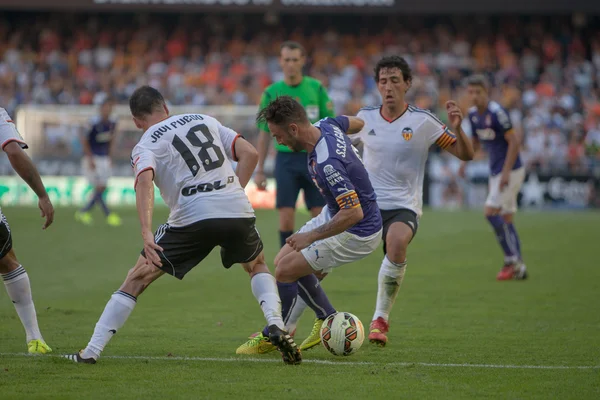 Jogador de RCD Espanyol Sergio Garcia em ação — Fotografia de Stock