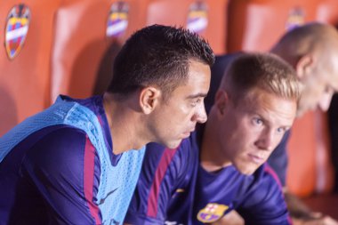 Barselona 'dan Xavi kürsüde