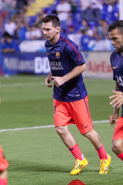 Dani alves ve messi Barcelona ısınıyor