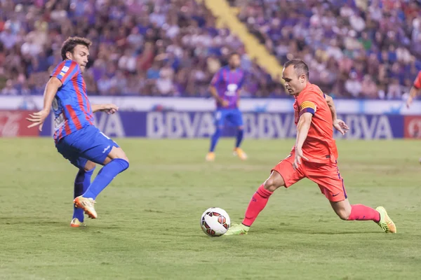 Iniesta di Barcellona in azione — Foto Stock