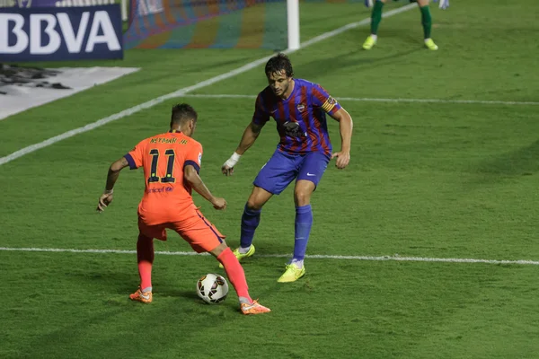 Neymar barcelona v akci — Stock fotografie