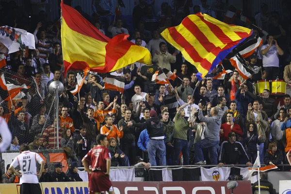 Valencia Cf vs 塞维利亚 — 图库照片