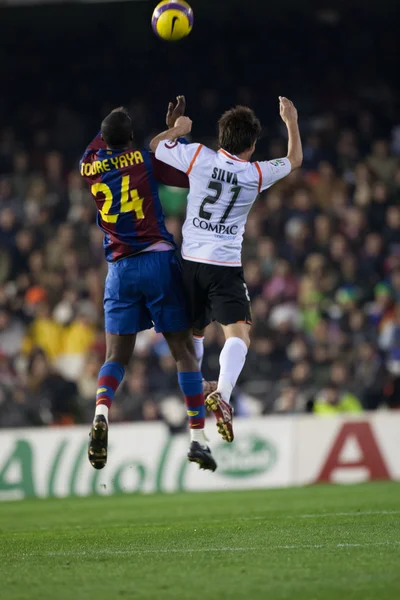 Yaya Toure (r) ve David Silva (l) eylem