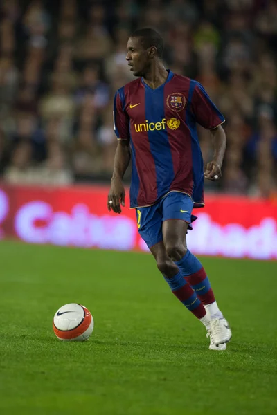 Eric Abidal	 in action — Stock Photo, Image