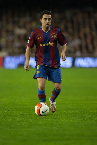 Xavi in actie — Stockfoto