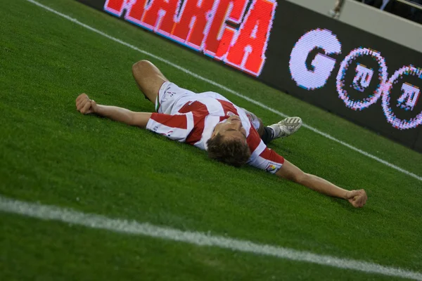 Bilbao players celebrate goal — Stock Photo, Image