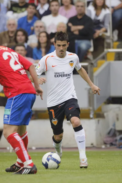 David Villa w akcji — Zdjęcie stockowe