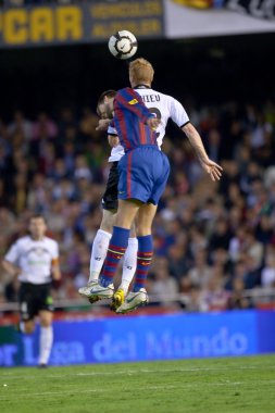 Gerard Pique ve Jeremy Mathieu eylem