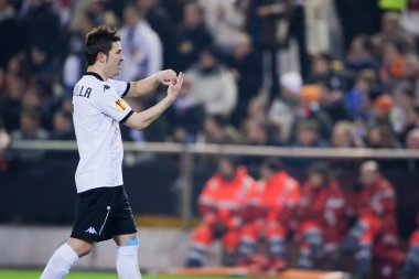 Oyun sırasında David Villa