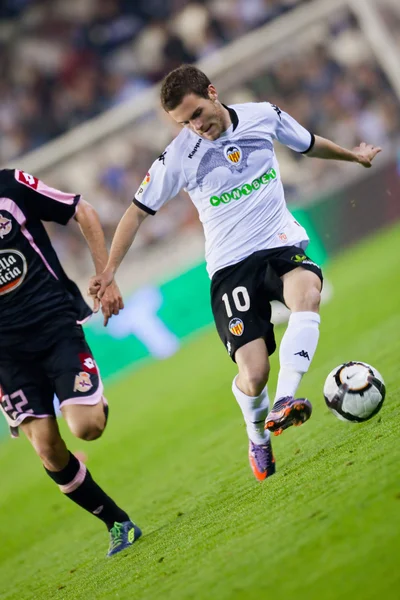 Juan Manuel Mata in actie — Stockfoto