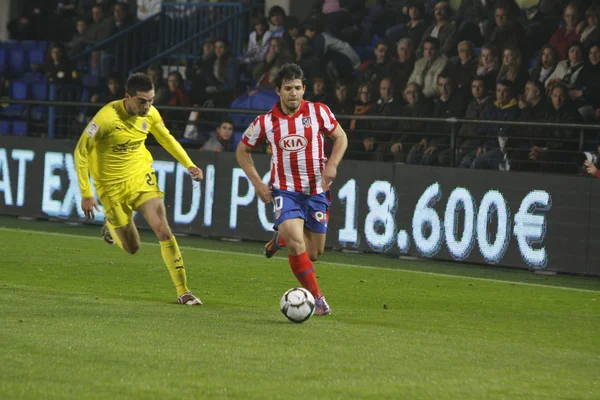 Sergio Leonel Aguero (R) v akci — Stock fotografie