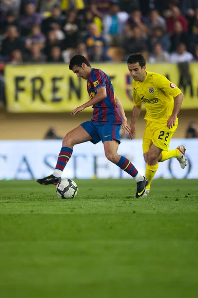 Pedro Rodriguez (L) e Giuseppe Rossi (R) em acção — Fotografia de Stock