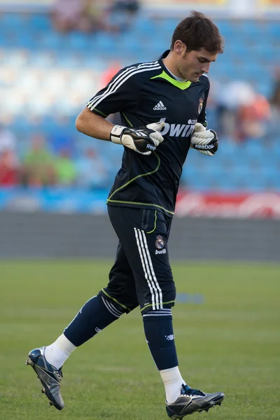 Iker Casillas warming up before the match — Stock Photo, Image