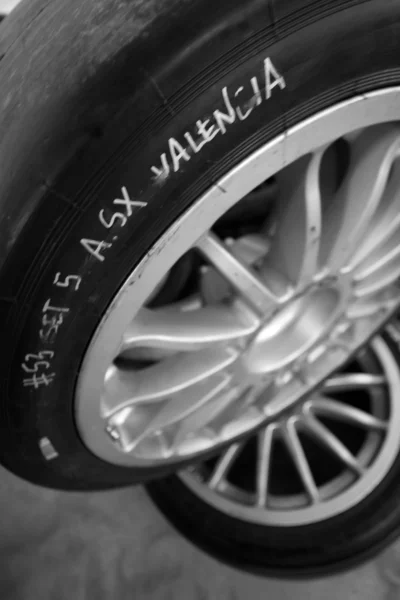 Neumáticos en el International GT Open — Foto de Stock