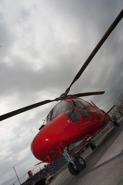 Helicopter at 3rd Practice Session  Formula One World Championship — Stock Photo, Image