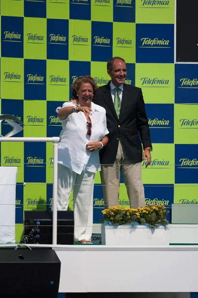 Rita Barbera, Francisco Acampamentos no Campeonato Mundial de Fórmula 1 — Fotografia de Stock