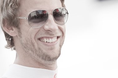 Avrupa Grand Prix Formula 1 sırasında Jenson Button
