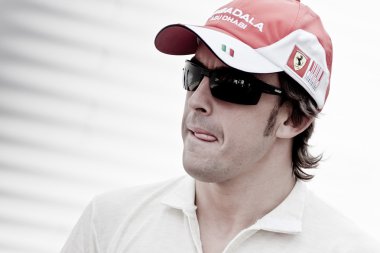 Fernando Alonso Avrupa Grand Prix Formula 1 sırasında