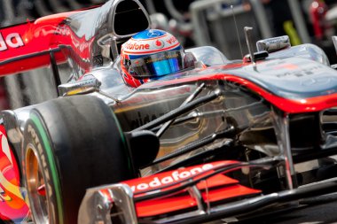 Avrupa Grand Prix Formula 1 sırasında Jenson Button