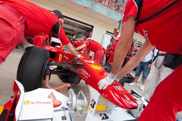 Fernando Alonso durante a Fórmula 1 do Grande Prémio da Europa — Fotografia de Stock