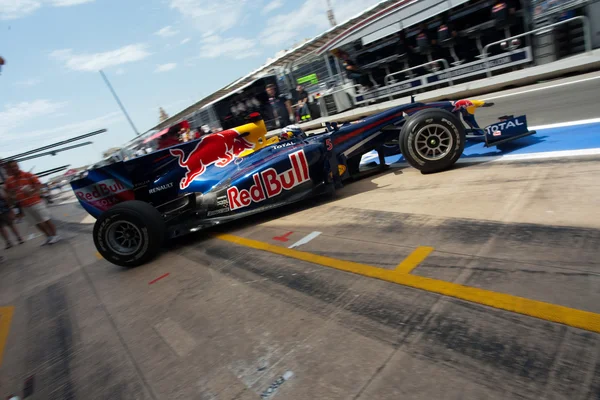 Sebastian vettel beim europäischen Grand Prix Formel 1 — Stockfoto