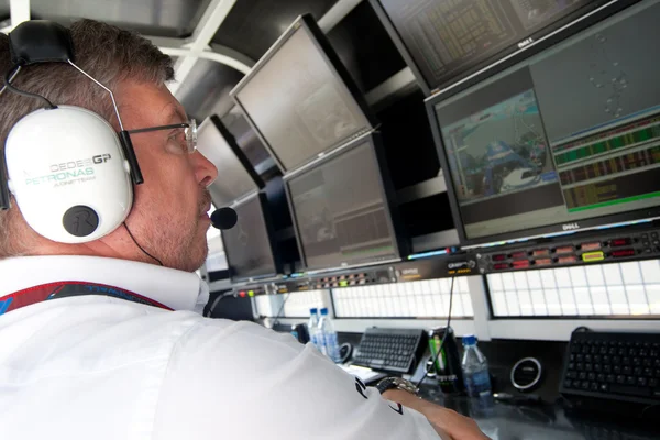 Ross Brawn during European Grand Prix Formula 1 — Stock Photo, Image