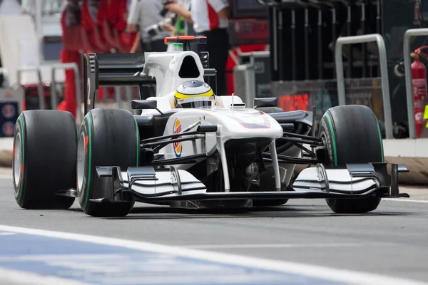 Pedro Martinez de la Rosa Avrupa Grand Prix Formula 1 sırasında — Stok fotoğraf