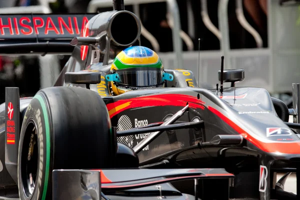 Bruno Senna Avrupa Grand Prix Formula 1 sırasında — Stok fotoğraf