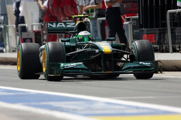 Kovalainen Avrupa Grand Prix Formula 1 sırasında — Stok fotoğraf