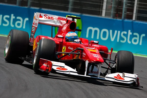 Fernando alonso beim europäischen Grand Prix Formel 1 — Stockfoto