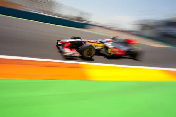 Botón durante el Gran Premio de Europa Fórmula 1 — Foto de Stock