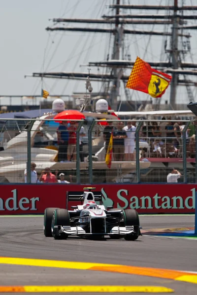 Kobayasi durante il Gran Premio d'Europa di Formula 1 — Foto Stock