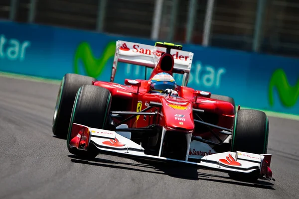 Alonso durante a Fórmula 1 do Grande Prémio da Europa — Fotografia de Stock