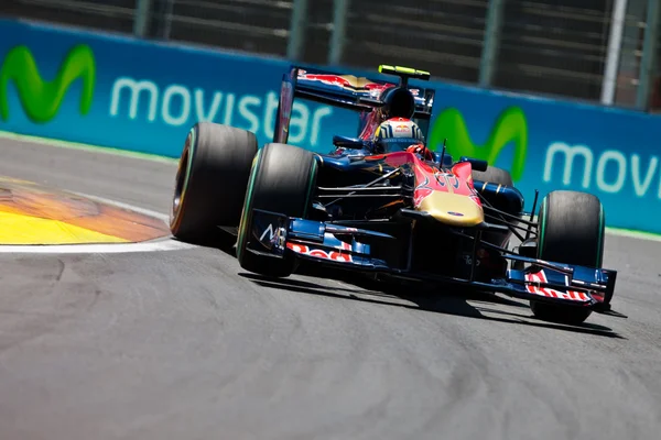 Alguersuari durante el Gran Premio de Europa de Fórmula 1 — Foto de Stock