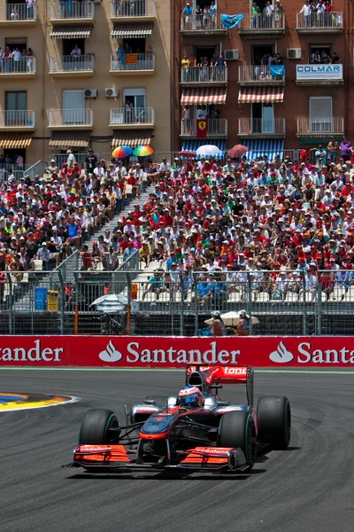 Button during European Grand Prix Formula 1 — Stock Photo, Image