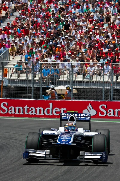 Hülkenberg under Europeiska Grand Prix formel 1 — Stockfoto