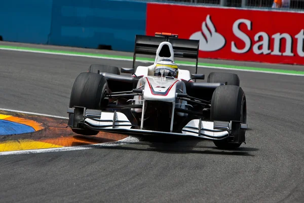 De la Rosa durante el Gran Premio de Europa Fórmula 1 — Foto de Stock