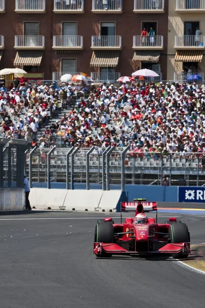 Райконнен во время Гран-при Европы Формулы-1 — стоковое фото
