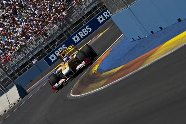 Piquet aikana Formula 1 Grand Prix Euroopassa — kuvapankkivalokuva