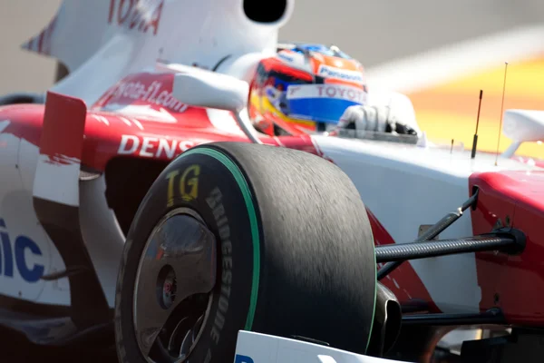 Отборочная сессия Гран-при Европы Формулы-1 — стоковое фото