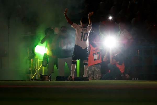 Juan Mata podczas prezentacji Party piłka nożna — Zdjęcie stockowe