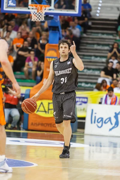 Raúl López conduce la pelota — Foto de Stock